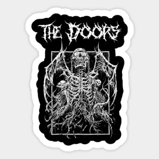 The doors Black metal Sticker